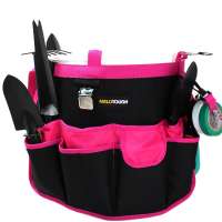 Garden Tool Organizer, Black/Pink Tool Bag 18 pocket