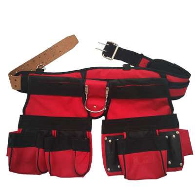 High quality leather tool belt with pouch