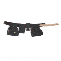 14 Pockets Heavy Duty Waist Tool Bag with Leather Belt