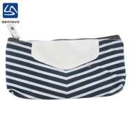 Wholesale Strips Large Pencil Case Bag Canvas School Pencil Bag