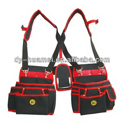 18 Pockets Heavy Duty Tool Belt Pouch With Shoulder Strap