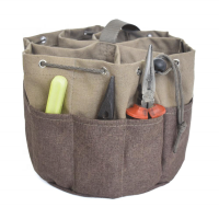 Heavy Duty Canvas Tool Bag Working Garden Tool Organizer Bag With 10 Pockets